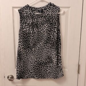 Leopard Print Sleeveless Top